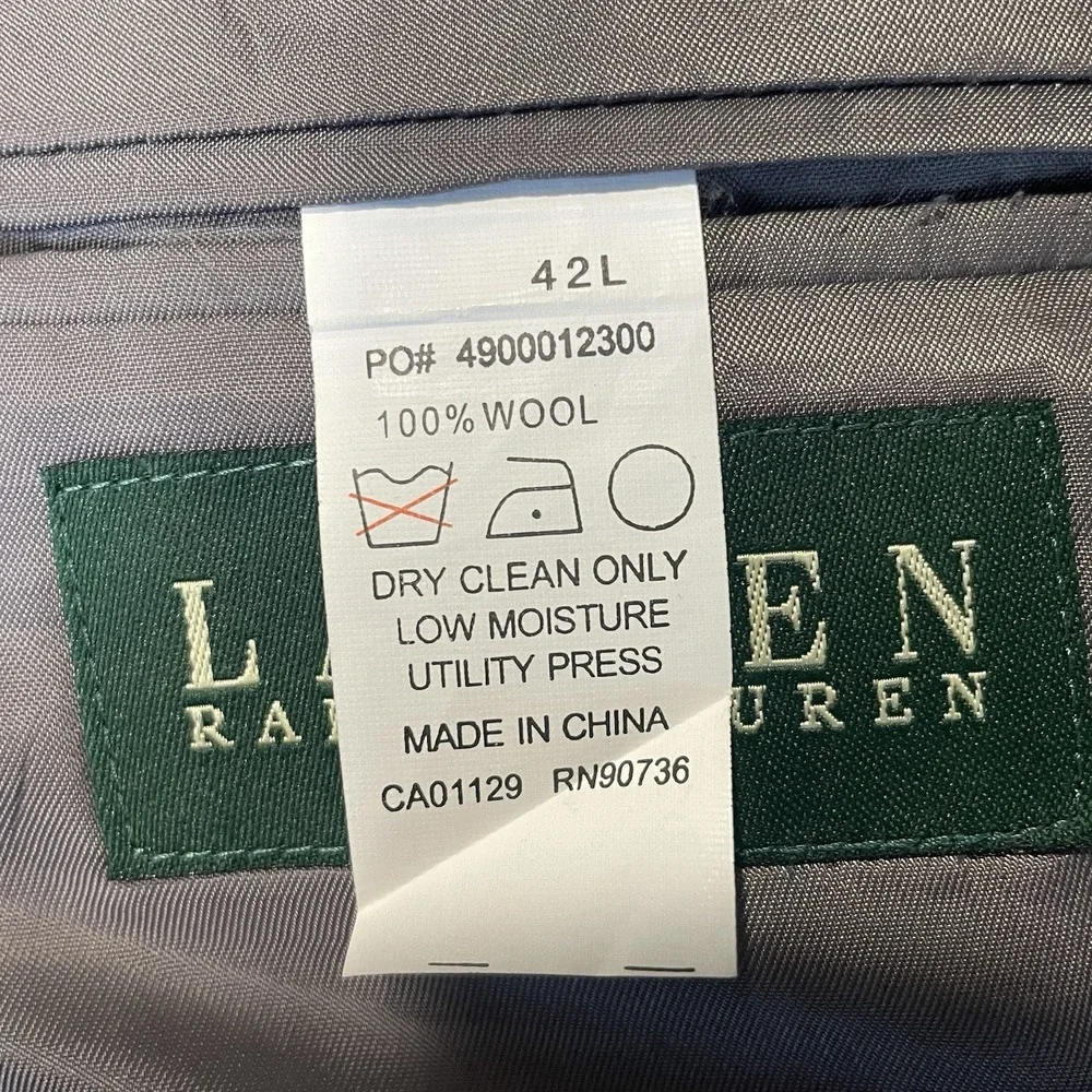 Ralph Lauren Wool Herringbone Blazer 42L | Old Money Ivy League‎ Sport Coat